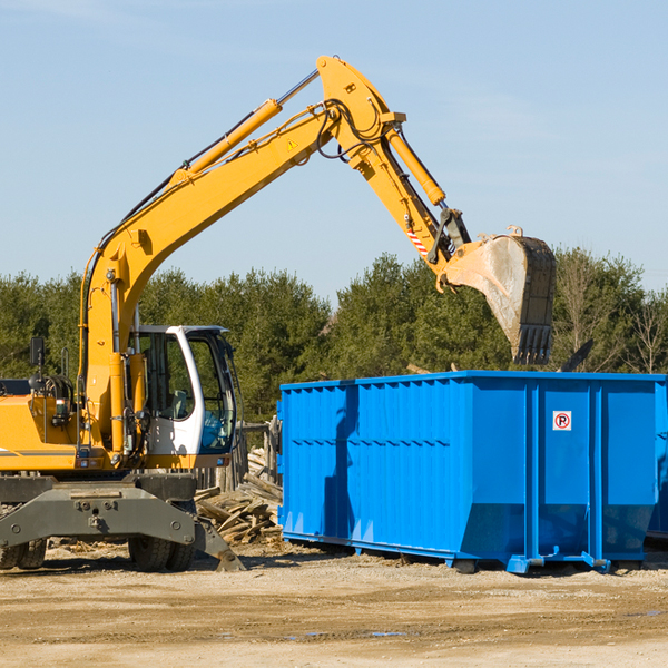 are there any restrictions on where a residential dumpster can be placed in Geddes SD